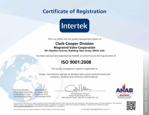 Clark Cooper ISO9001