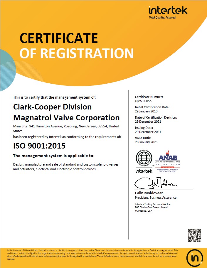 Clark Cooper ISO9001