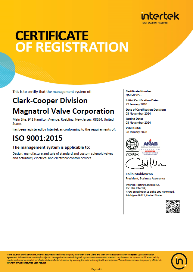 Clark Cooper ISO9001